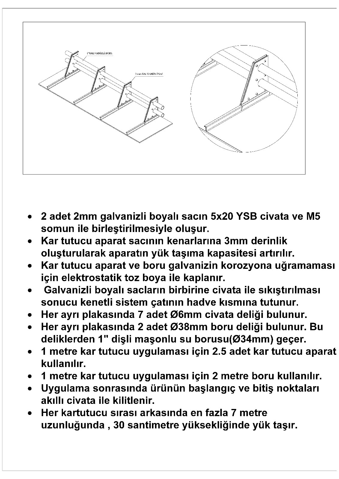 Kenetli Sac kar tutucu pozu